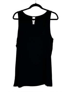 Wynne Layers Size XL Black Viscose Spandex Tank Top Sleeveless Tunic